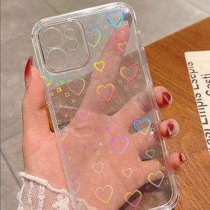 Heart Print iPhone Case